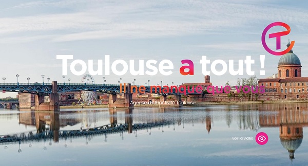 Toulouse lance sa campagne "Toulouse à tout" en Europe - Crédit photo : capture écran site web toulouseatout.com