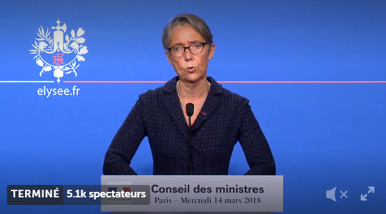 Elisabeth Borne, ministre des transports à l'issue du conseil des Ministres - DR