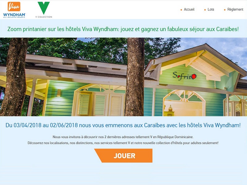 Gagnez un séjour aux Caraïbes avec Viva Wyndham Resorts