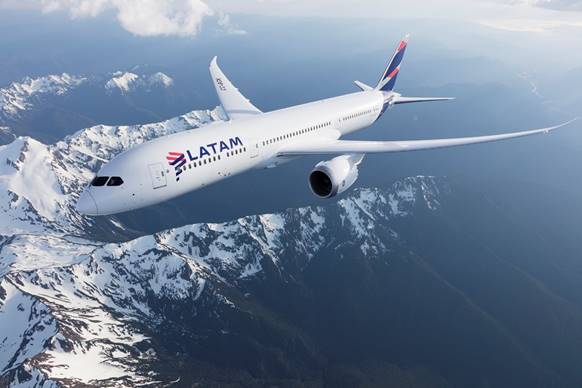 La compagnie opérera trois vols hebdomadaires en Boeing 787 entre Tel Aviv et Santiago - DR : LATAM Airlines