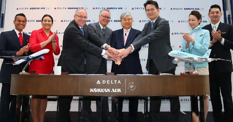 Les compagnies aériennes Delta Air Lines et Korean Air s’associent grâce à une nouvelle joint-venture - DR : Korean Air