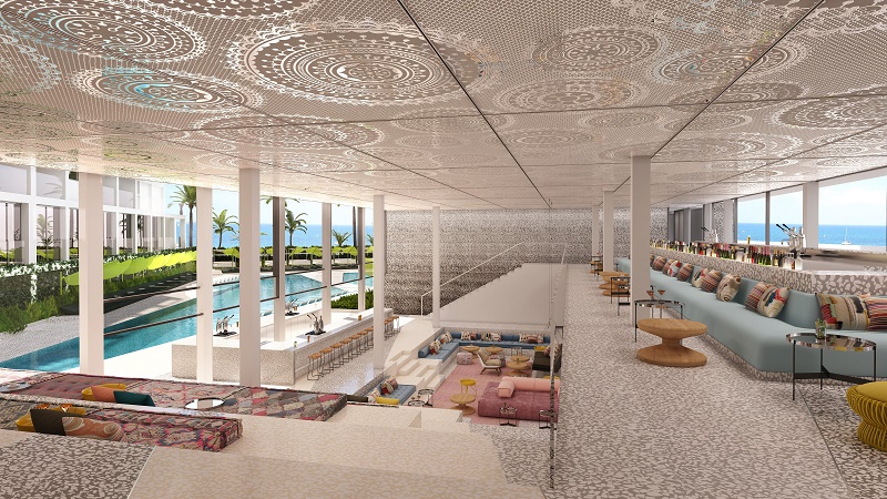 Le W Ibiza disposera de 162 chambres et suites et ouvrira en 2019 - Photo DR W Hotels Worldwide