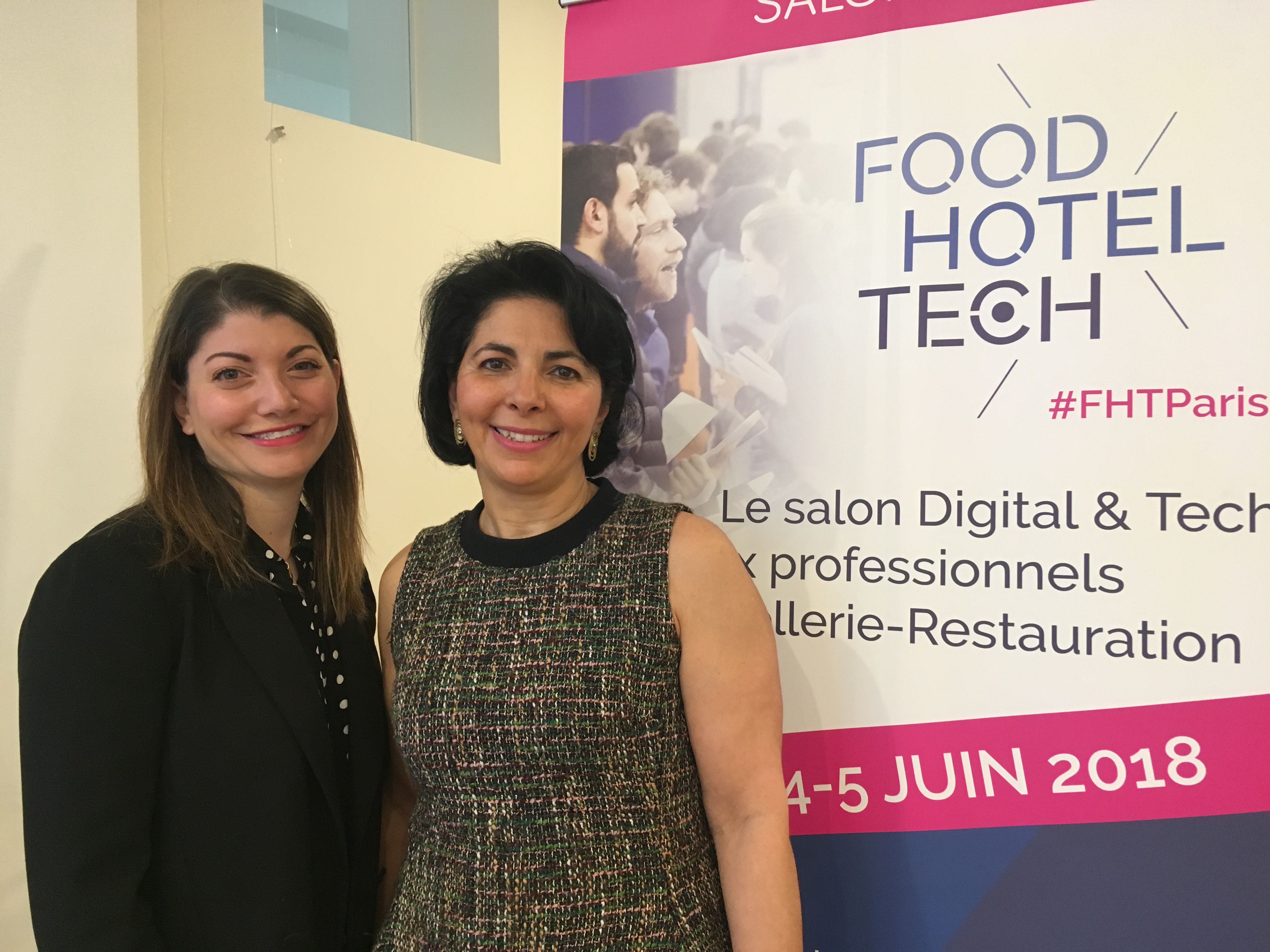 Shirli Salama, responsable marketing et Karen Serfaty, fondatrice du salon Food Hotel Tech. - CL