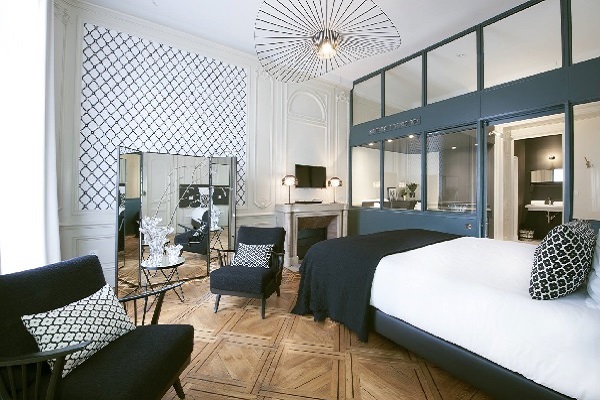 Une des suites de l'hôtel particulier Gailleton - Crédit photo : MiHotel