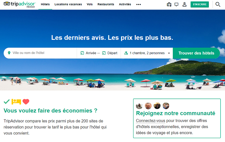 Le site de TripAdvisor - DR