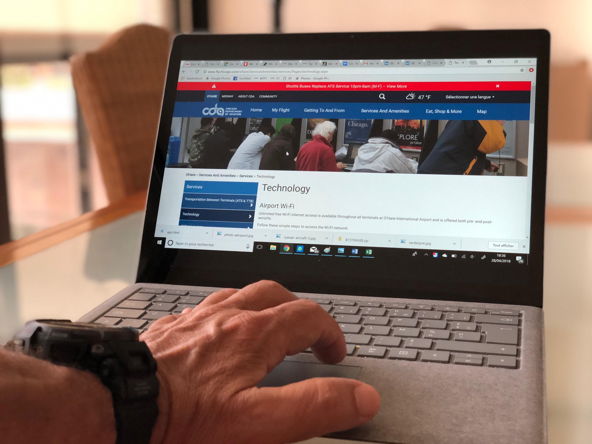 Les aéroports de Chicago offrent une connexion Wi-Fi illimitée gratuite