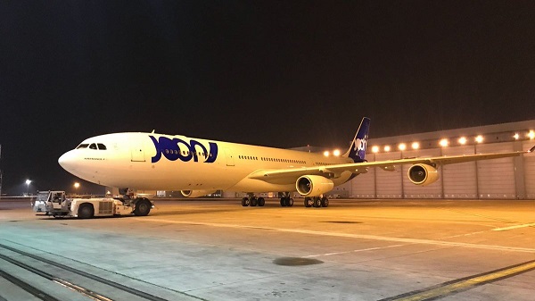 Le vol Paris-Téhéran opéré par Joon sera suspendu pendant l'hiver 2018/2019 - Crédit photo : compte Twitter @weflyjoon