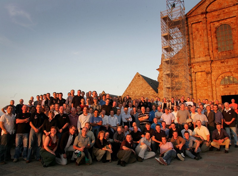 Un groupe en réception à l'abbaye du Mont Saint Michel - DR : Westcapades