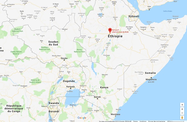 Ethiopie met en place des mesures de prévention contre Ebola - Crédit photo : Google Maps
