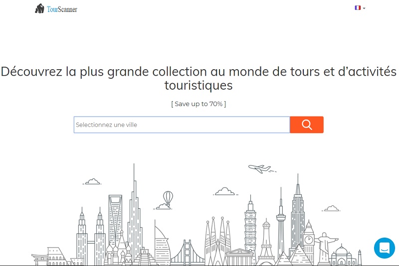Le site TourScanner permet l'accès à plus de 300 000 offres - DR capture écran