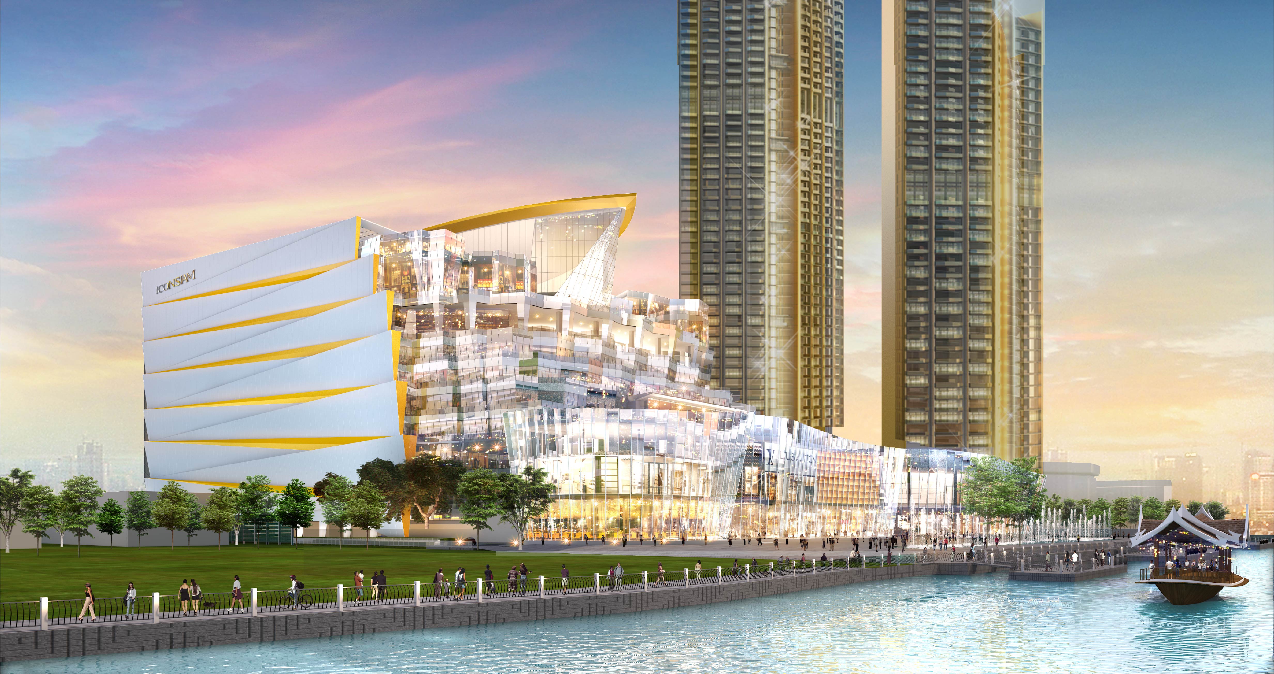 Le complexe Icon Siam, à Bangkok, sera inauguré en octobre 2018. - DR Le complexe Icon Siam, à Bangkok, sera inauguré en octobre 2018. - DR