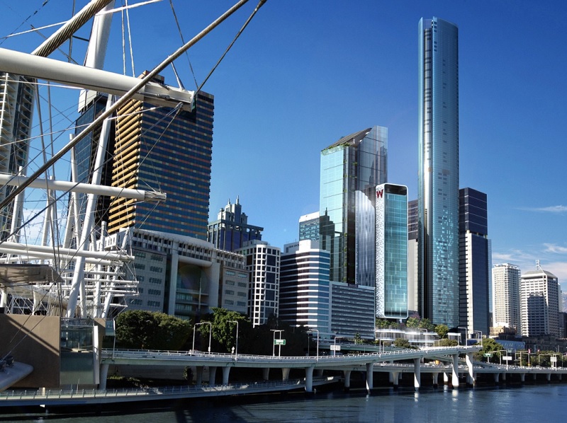 Le W Brisbane propose 312 chambres, dont 32 suites de luxe, offrant toutes une vue sur le fleuve - DR : W Hotels