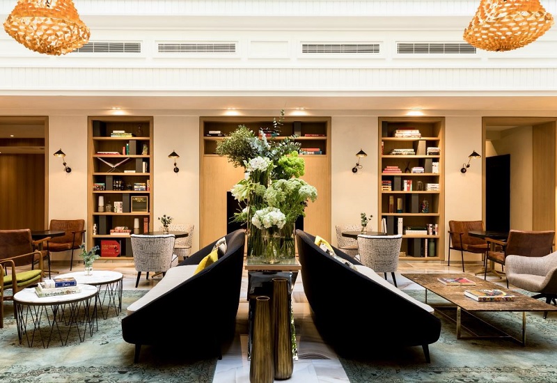 L’hôtel de 97 chambres mixe les éléments de décoration de style XVIIIe siècle avec un design plus contemporain - DR : Groupe Marriott