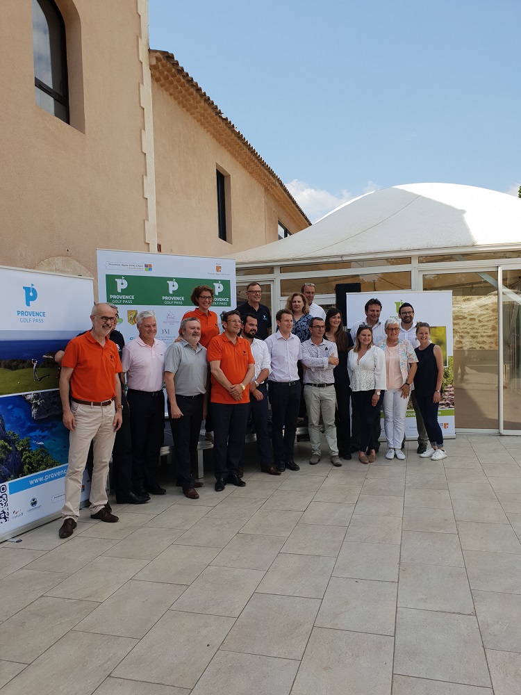 Le CRT et plusieurs directeurs de golfs étaient présents au lancement du Provence Golf Pass. DR: AR