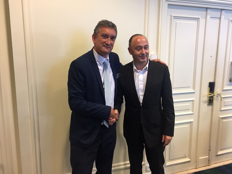 Valery Muggeo et Laurent Abitbol, respectivement président de la coopérative Selectour et du Directoire - crédit photo : TourMaG - PG