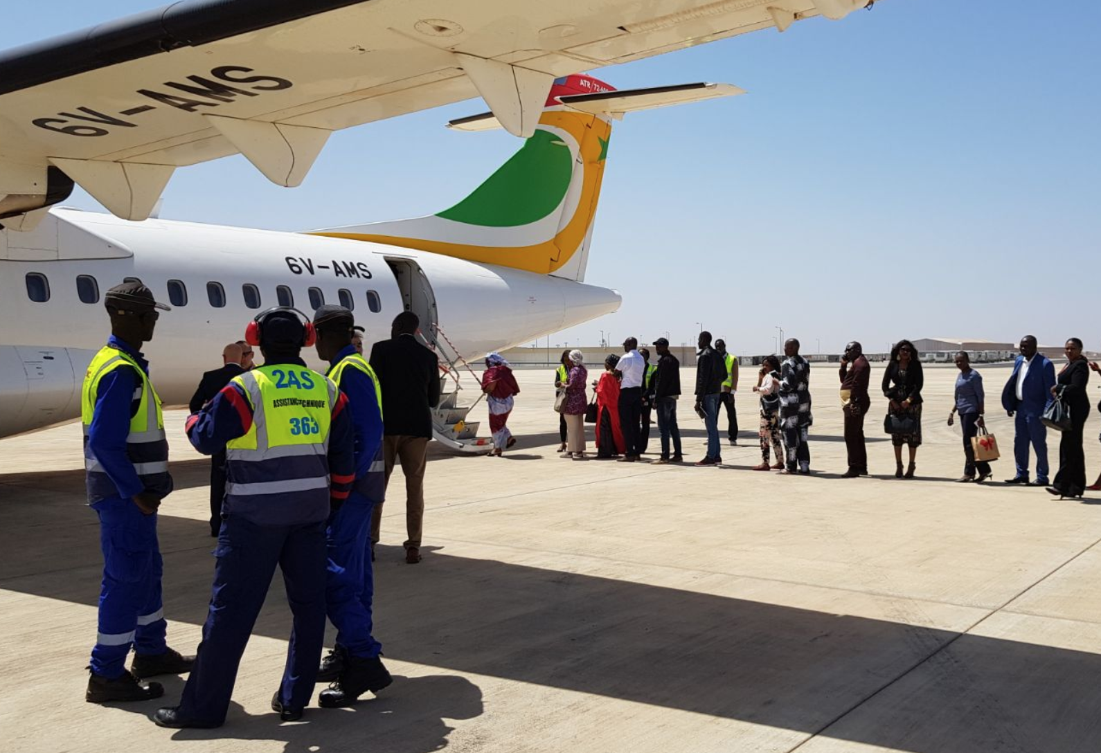 Premier vol d'Air Sénégal, en avril dernier © Transport aérien SN Twitter
