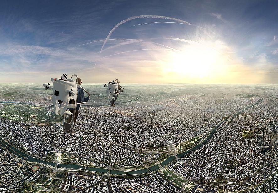 Les vues au-dessus de Paris ont été tournées avec un drone, un dispositif de 7 caméras à 360 degrés, et une équipe digne d’une production cinématographique. Photo FlyView Paris.