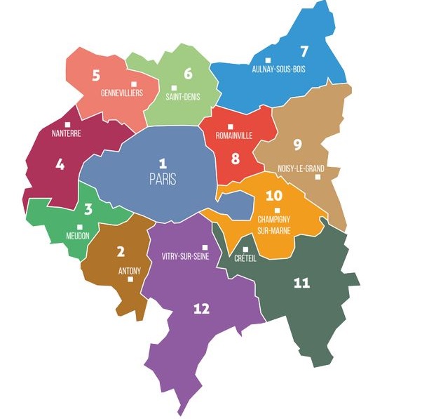 Carte du Grand Paris - wikicommons CC BY-SA 4.0
