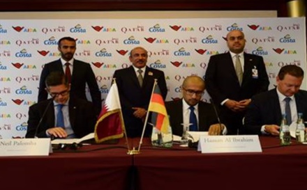 Protocole d'accord entre les compagnies AIDA et Costa Croisières, et Qatar Tourism Authority (QTA) - DR