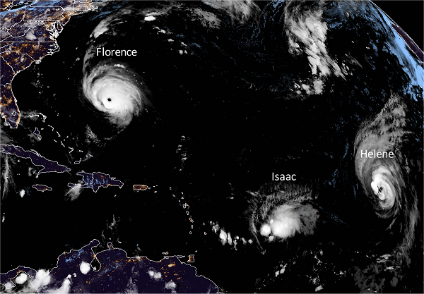Une vue des tempêtes tropicales - Crédit photo : compte Twitter @keraunosobs