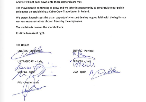 La lettre du syndicat Belge CNE ratifiée par d'autres organisations syndicales européennes - Crédit photo : CNE