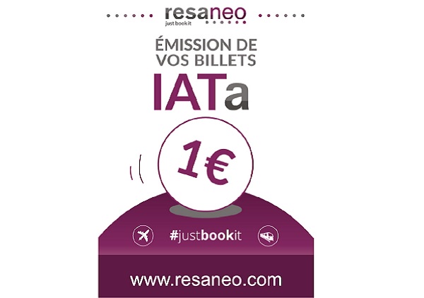Resaneo propose une émission des billets aux agences non IATA pour 1 euro - Crédit photo : Resaneo
