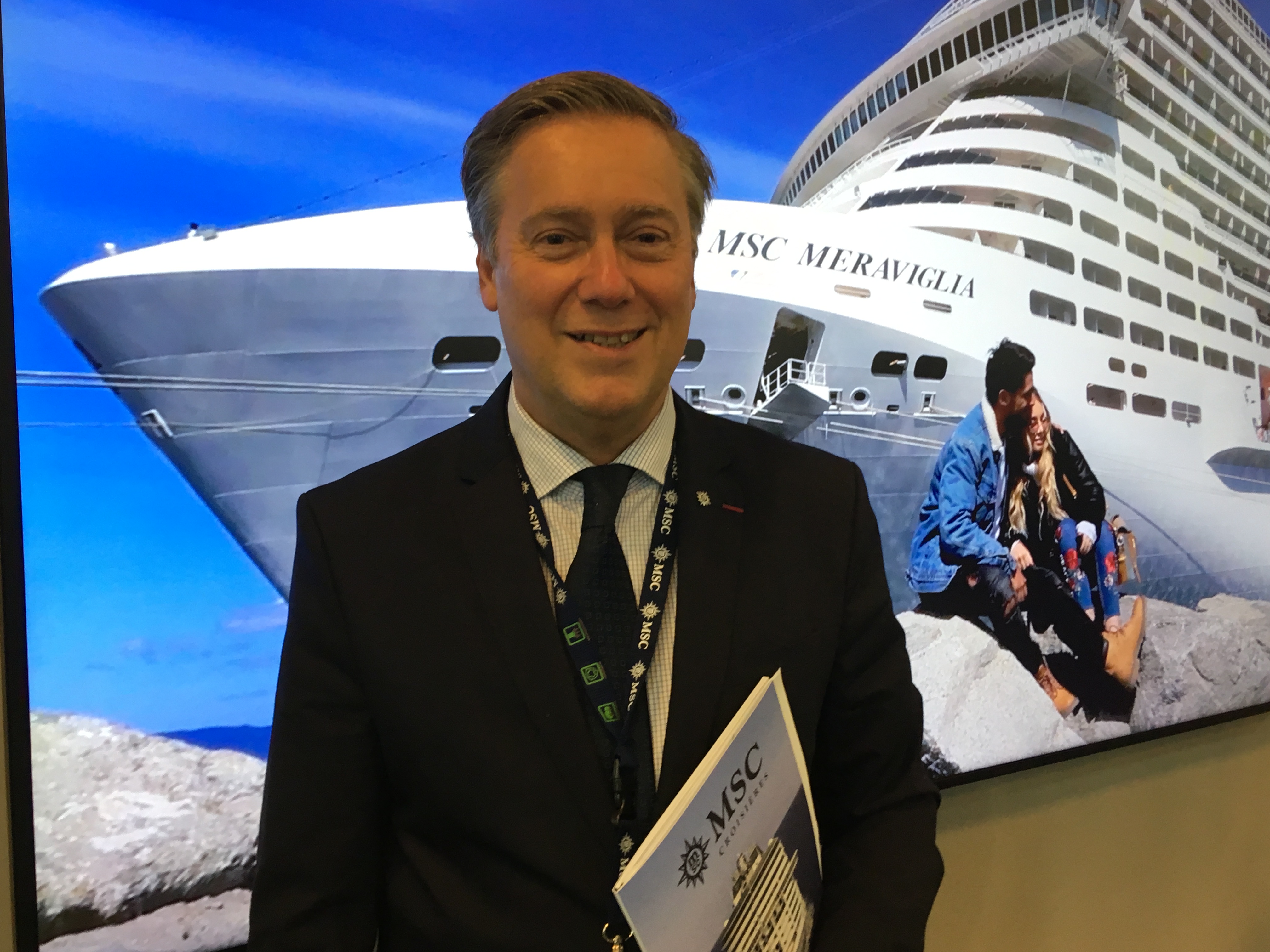 Patrick Pourbaix, directeur général de MSC Croisières France, Belgique et Luxembourg. - CL