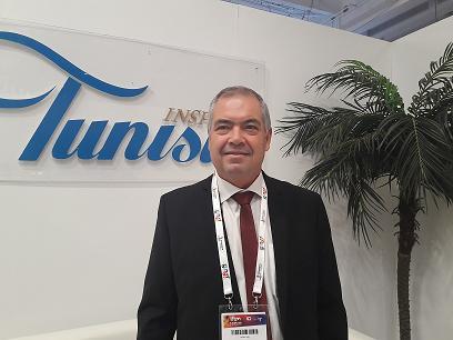 Sami Gharbi directeur de l'ONTT pour la France sur le stand  de Top Resa. Cette anée  près de 180 pros du tourisme tunisien tous secteurs d'activité confondus sont venus à la rencontre de leurs partenaires français.MS.