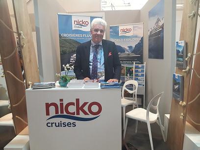 Nicolas Sharp représentant Nicko Cruises pour la France et la Belgique.