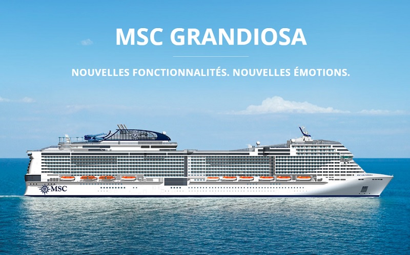 MSC ouvre les ventes pour la croisière inaugurale du MSC Grandiosa
