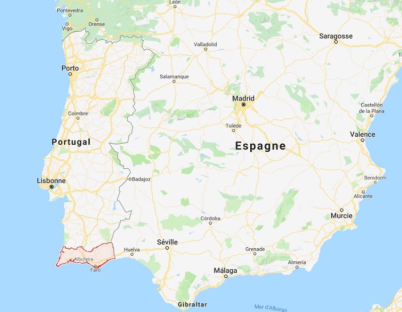 La région de l'Algarve se situe au Sud du Portugal - DR