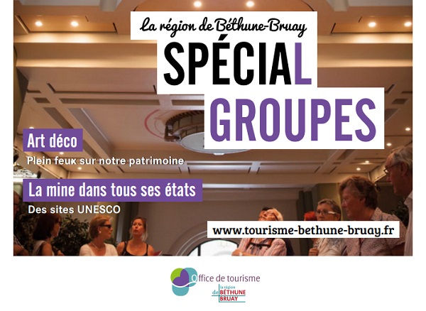 Béthune-Bruay Tourisme sort sa brochure pour les groupes - Crédit photo : Béthune-Bruay Tourisme Béthune-Bruay Tourisme sort sa brochure pour les groupes - Crédit photo : Béthune-Bruay Tourisme