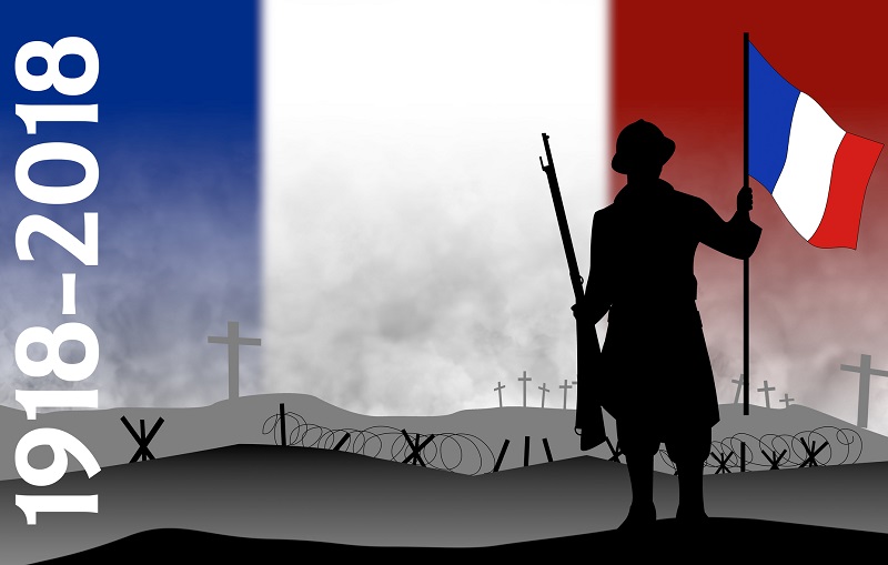 Dimanche 11 novembre 2018, la France célébrera les 100 ans de la signature de l'Armistice de 1918, qui marque la fin des combats de la Première Guerre mondiale - DR : Deposit Photos Philipimage