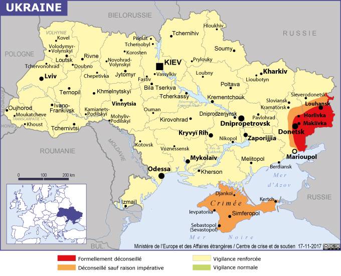 Ukraine Le Quai Dorsay Conseille Déviter Les Rassemblements