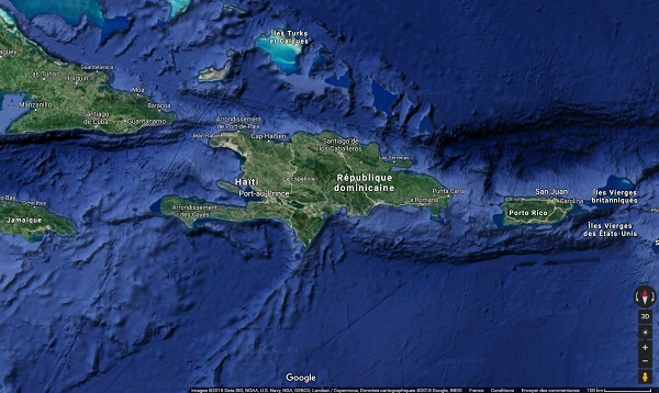Haïti, le Quai d'Orsay recommande la plus grande prudence -Crédit photo : Google Maps