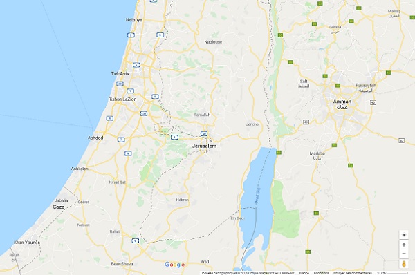 Cisjordanie, le Quai d'Orsay alerte sur une brusque montée des tensions - Crédit photo : Google Maps Cisjordanie, le Quai d'Orsay alerte sur une brusque montée des tensions - Crédit photo : Google Maps