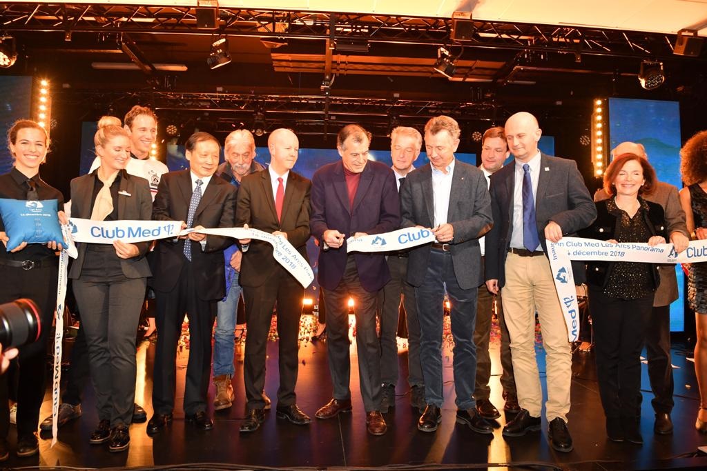 L'inauguration du Club Med les Arcs Panorama, l'un des plus grands resorts de montagne au monde, en présence de LI Jinzao, vice-ministre Chinois de la Culture et du Tourisme - Photo Club Med