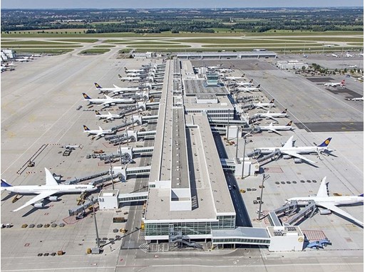 L'aéroport de Munich, l'un des hubs de Lufthansa - DR