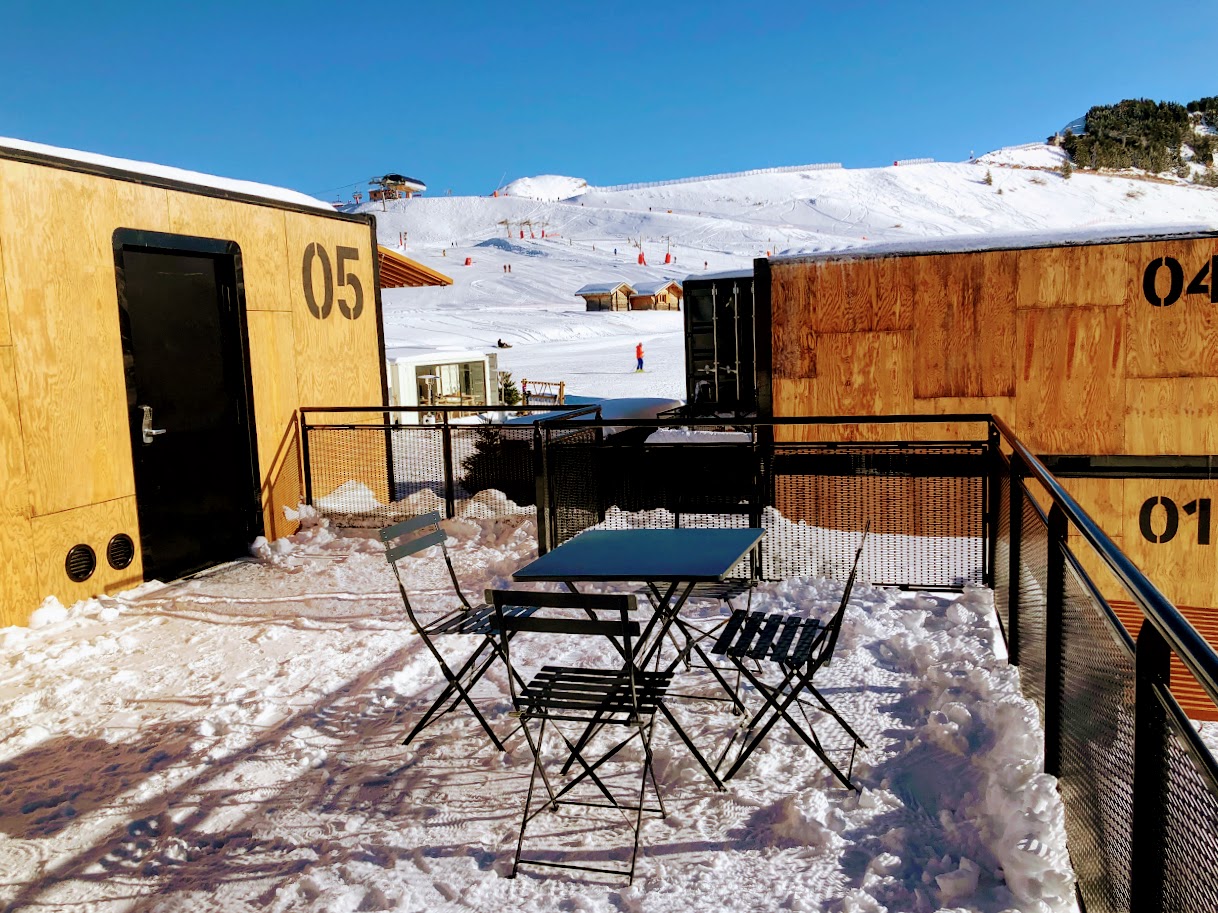 Chaussez vos skis en sortant de chez vous  au pied d'Avoriaz 1800 /crédit photo JDL