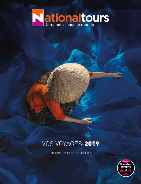 La couverture de la nouvelle brochure Nationaltours 2019 - DR