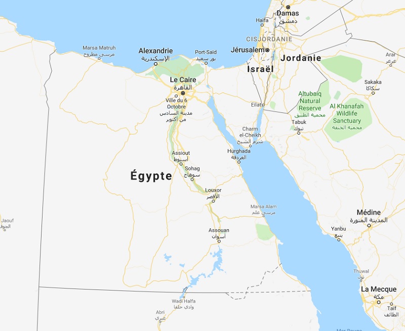Une nouvelle tentative d’attaque terroriste a été déjouée dans la soirée du 5 janvier en Egypte selon le Quai d'Orsay - DR Google