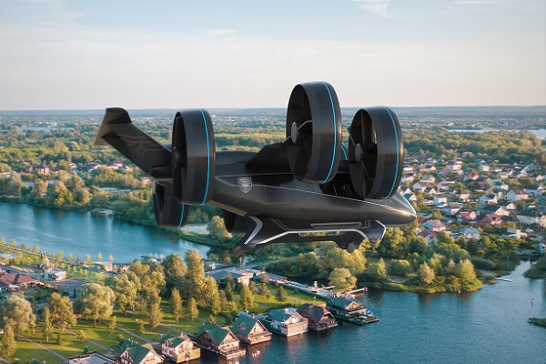 Uber montre les lignes de son futur drone taxi qui pourrait bientôt survoler Paris - crédit photo : Bell