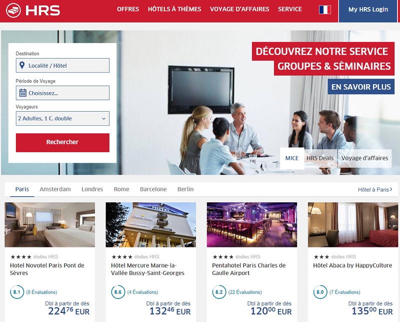 Le site de HRS - DR