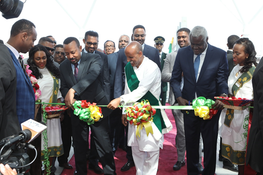 La photo officielle de l'inauguration à l'aéroport de Bole à Addis-Abeba - DR Ethiopian