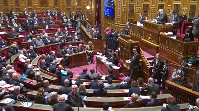 ADP,  le Sénat vote massivement contre la privatisation des aéroports parisiens - Crédit photo : compte Twitter @Senat