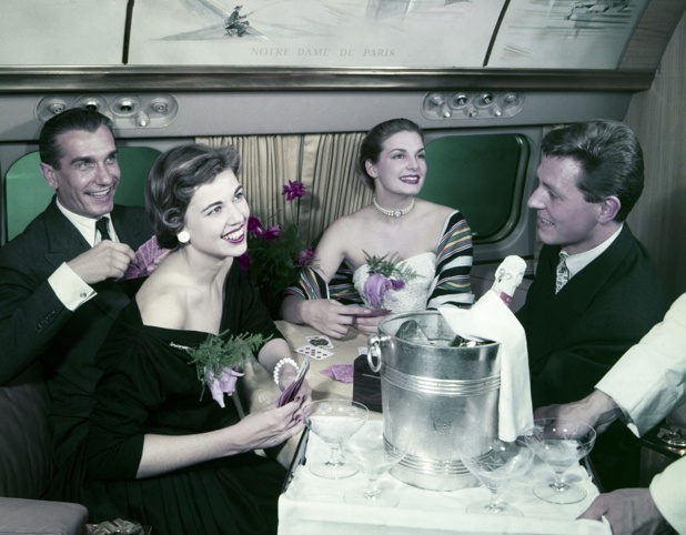 Au début des années 50, Air France, qui rayonne sur le monde, ne dessert le domestique qu’en fonction des correspondances de sa clientèle internationale - DR : Collection Musée Air France