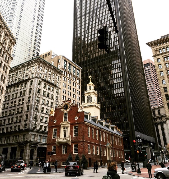 L'Old State House (ou ancien capitole) est un bâtiment historique situé au cœur de Boston. - CL