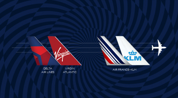Les clients de Virgin Atlantic peuvent désormais réserver jusqu'à 58 routes transatlantiques supplémentaires depuis 18 aéroports britanniques sur Air France et KLM - DR