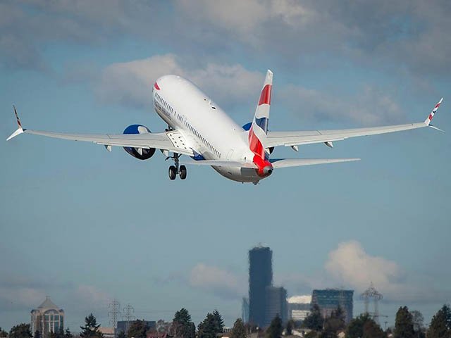 Un 737 Max8 de la compagnie sud africaine Comair, au décollage © DR Un 737 Max8 de la compagnie sud africaine Comair, au décollage © DR