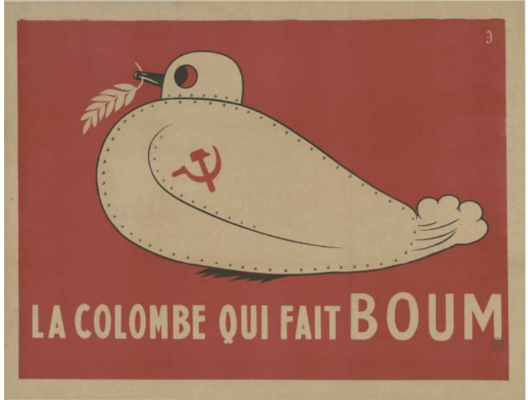 Les colombes ne sont pas toujours symboles de paix... /crédit photo Musée militaire